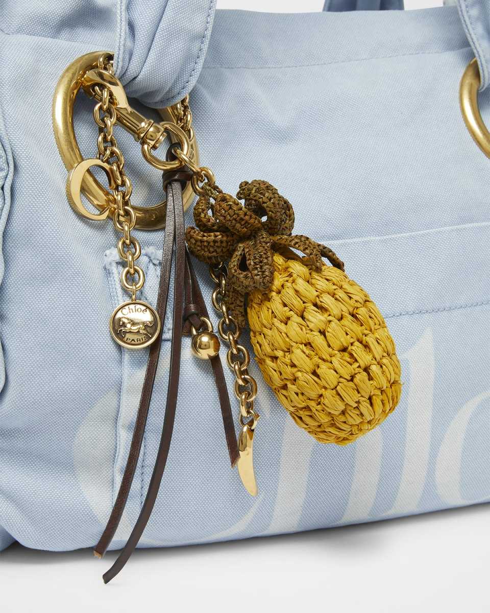Crochet Pineapple Bag Charm